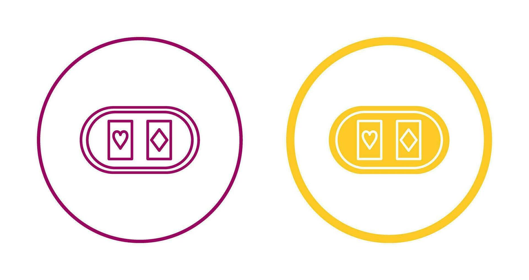 Cards Table Vector Icon