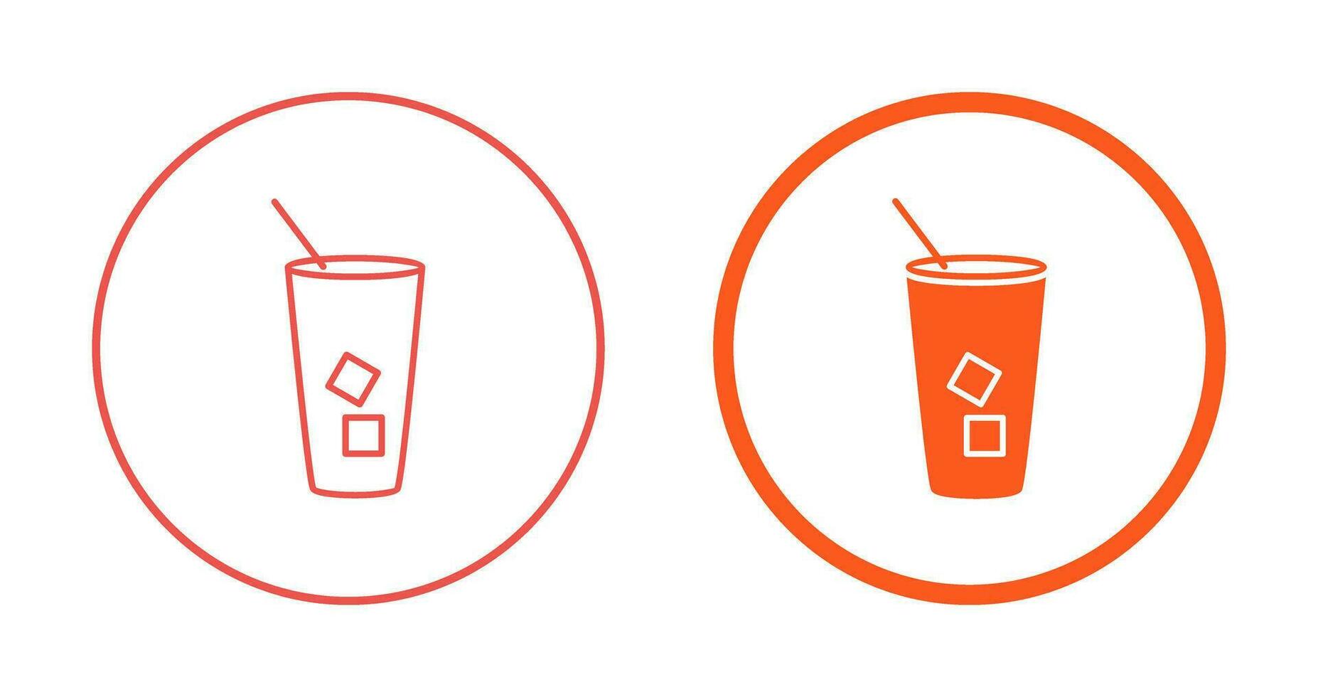 Iced Coffee Vector Icon