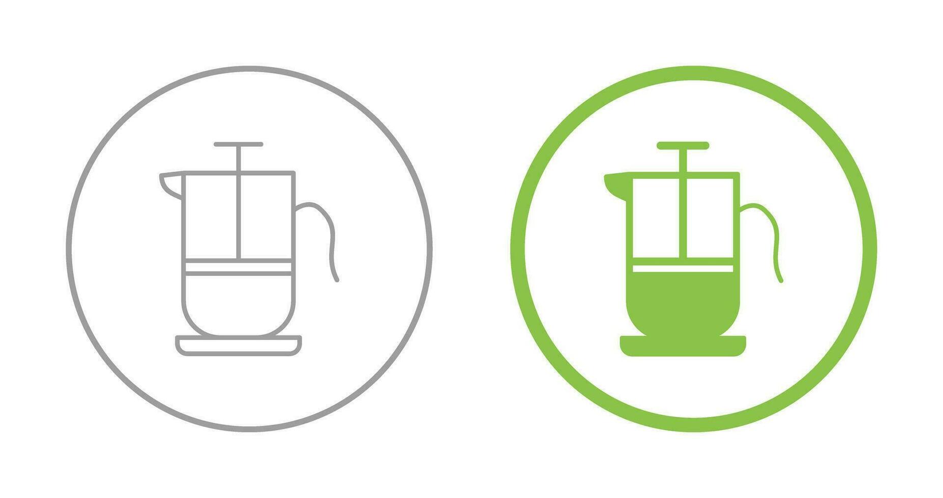 French Press Vector Icon