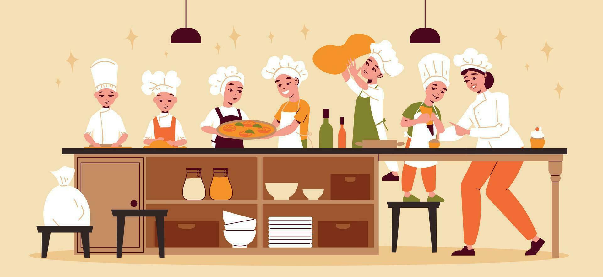 Culinary Classes Horizontal Poster vector