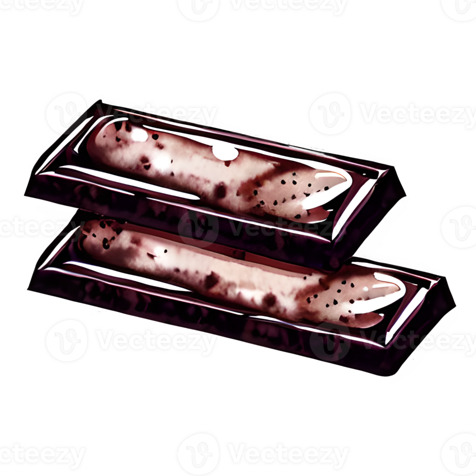 Chocolate Bar 13 Watercolor Clipart png