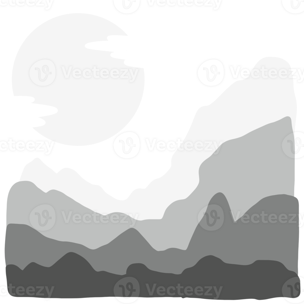 Mountain Multiple Layers png