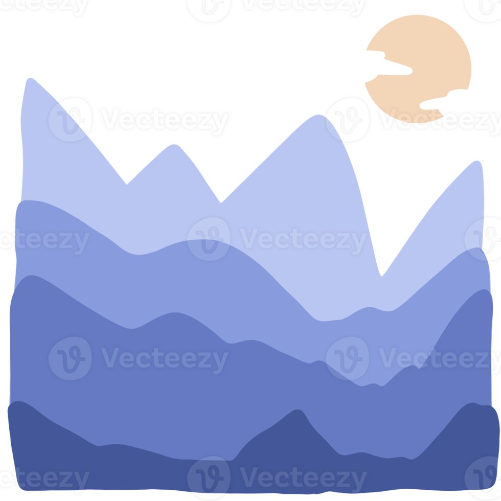 Mountain Multiple Layers png