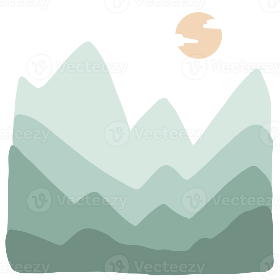 Mountain Multiple Layers png