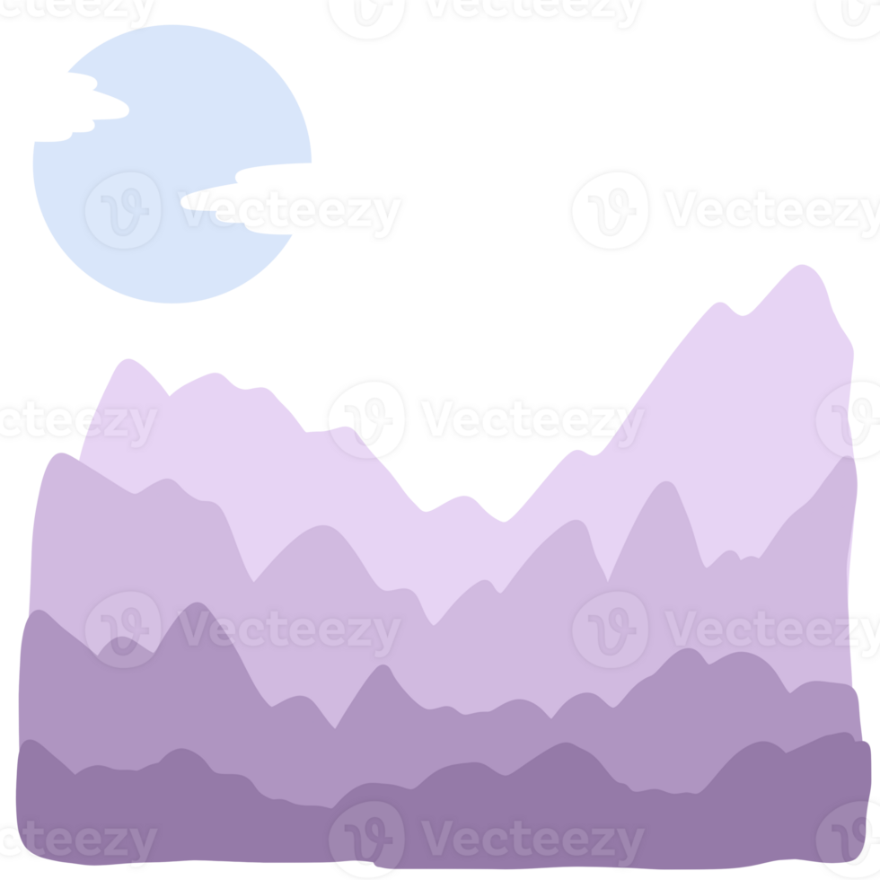 Mountain Multiple Layers png