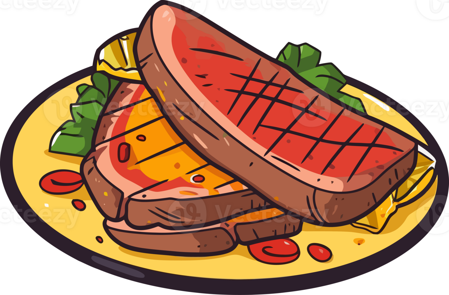 Traditional Brazilian Churrasco Illustration png