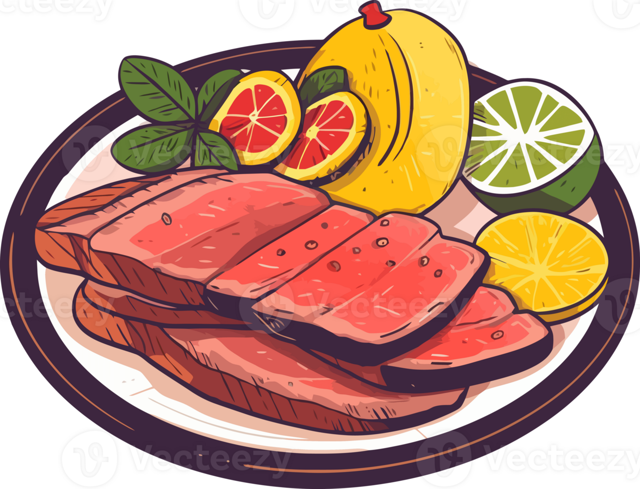 Flavorful Charcoal Grilled Picanha Illustration png