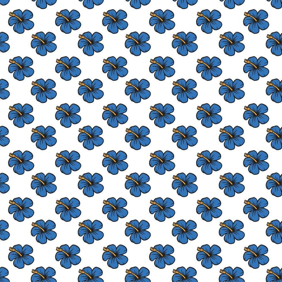 hand drawn Flower pattern vector