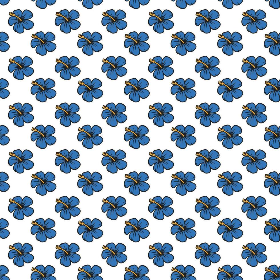 hand drawn Flower pattern vector