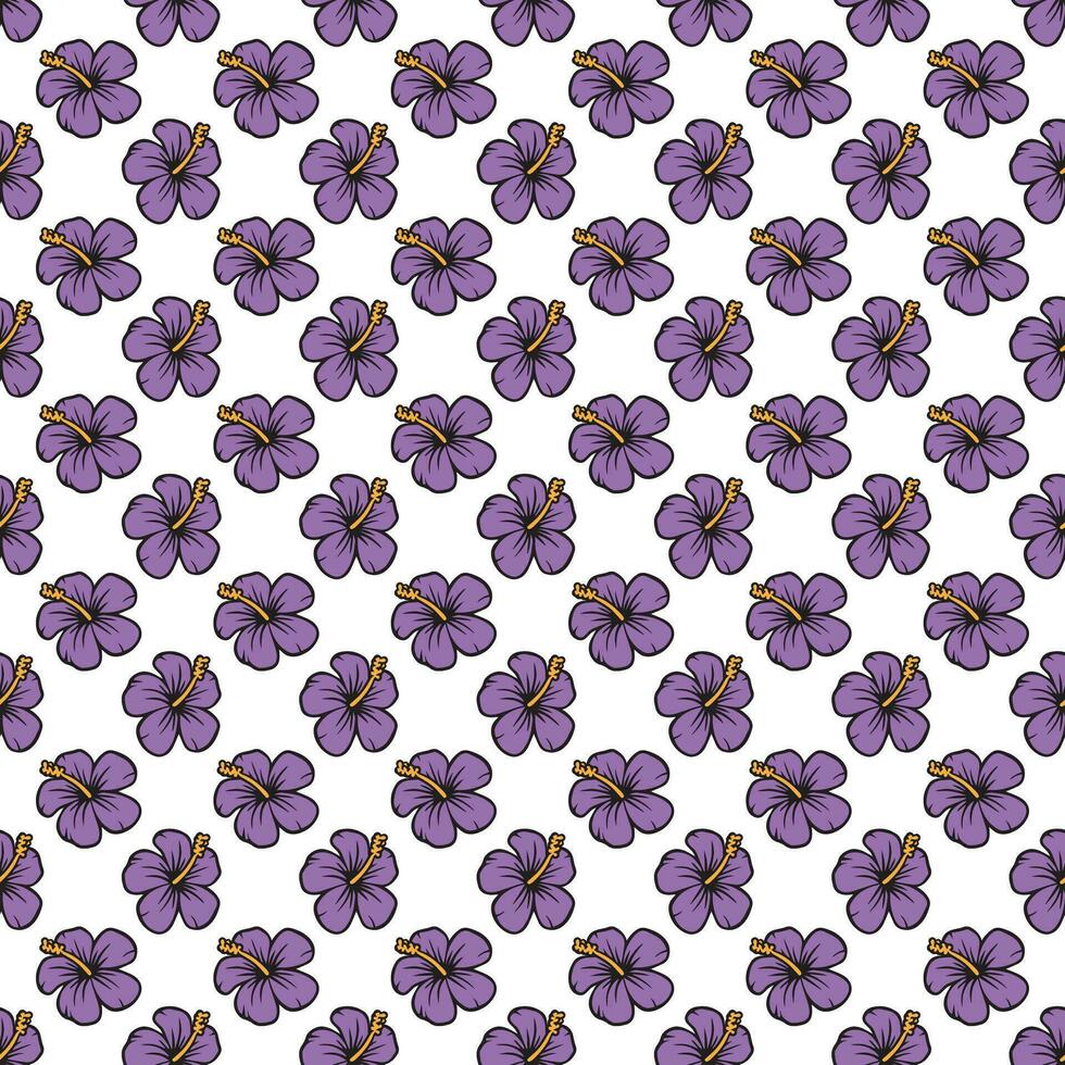 hand drawn Flower pattern vector