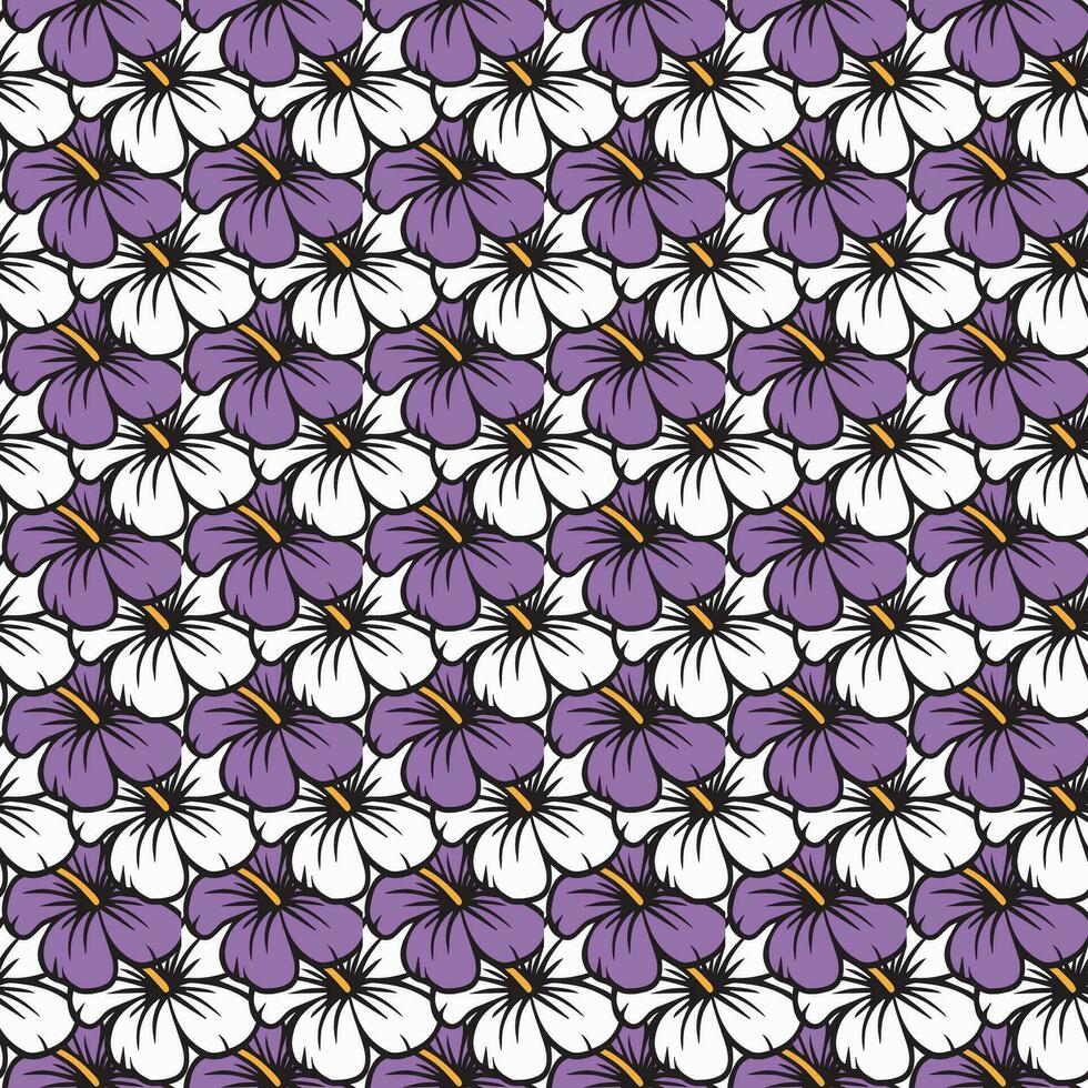 hand drawn Flower pattern vector