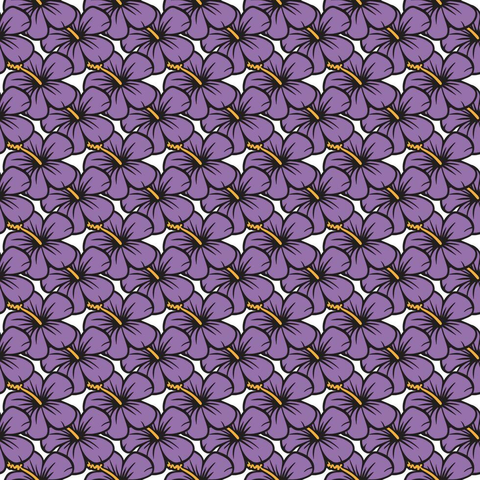 hand drawn Flower pattern vector