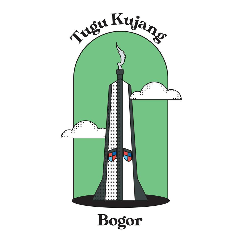 The Tugu Kujang vector