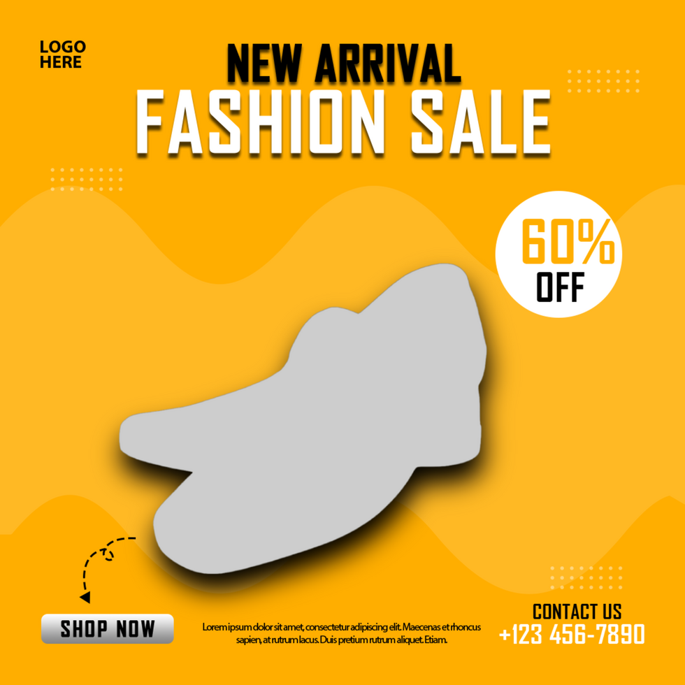 Special shoes fashion sale post and template psd