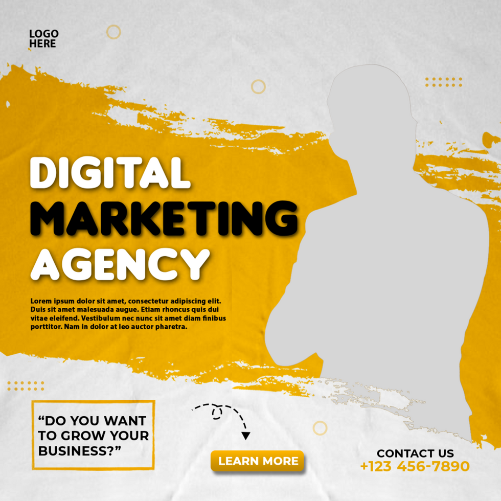 Digital marketing agency social media post and template psd