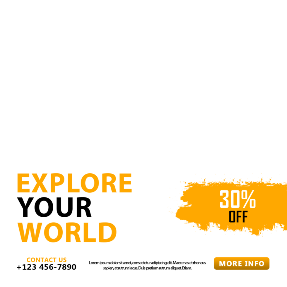 Tour and travel post or social media post web banner template psd