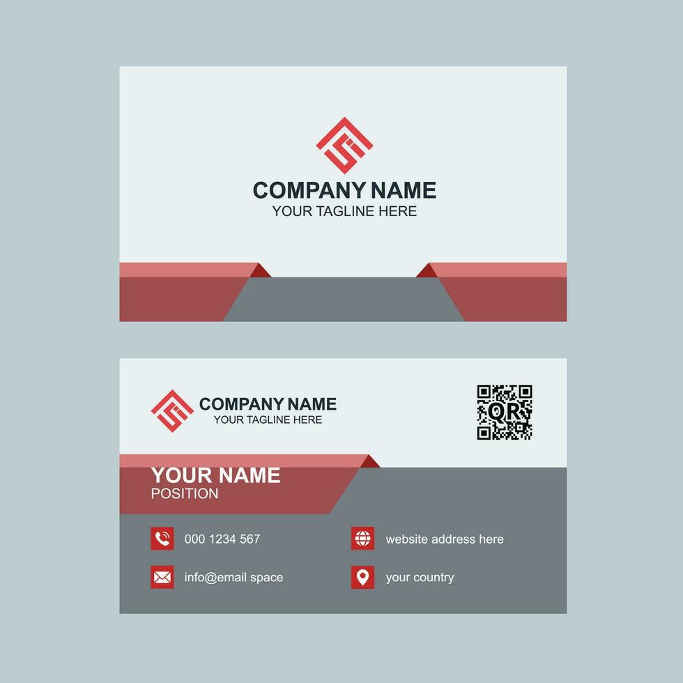 Creative business card design service vector