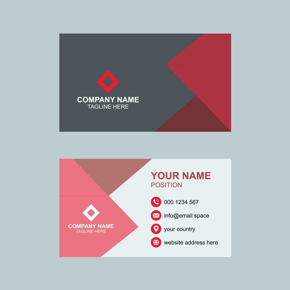 Elegant business card design service vector