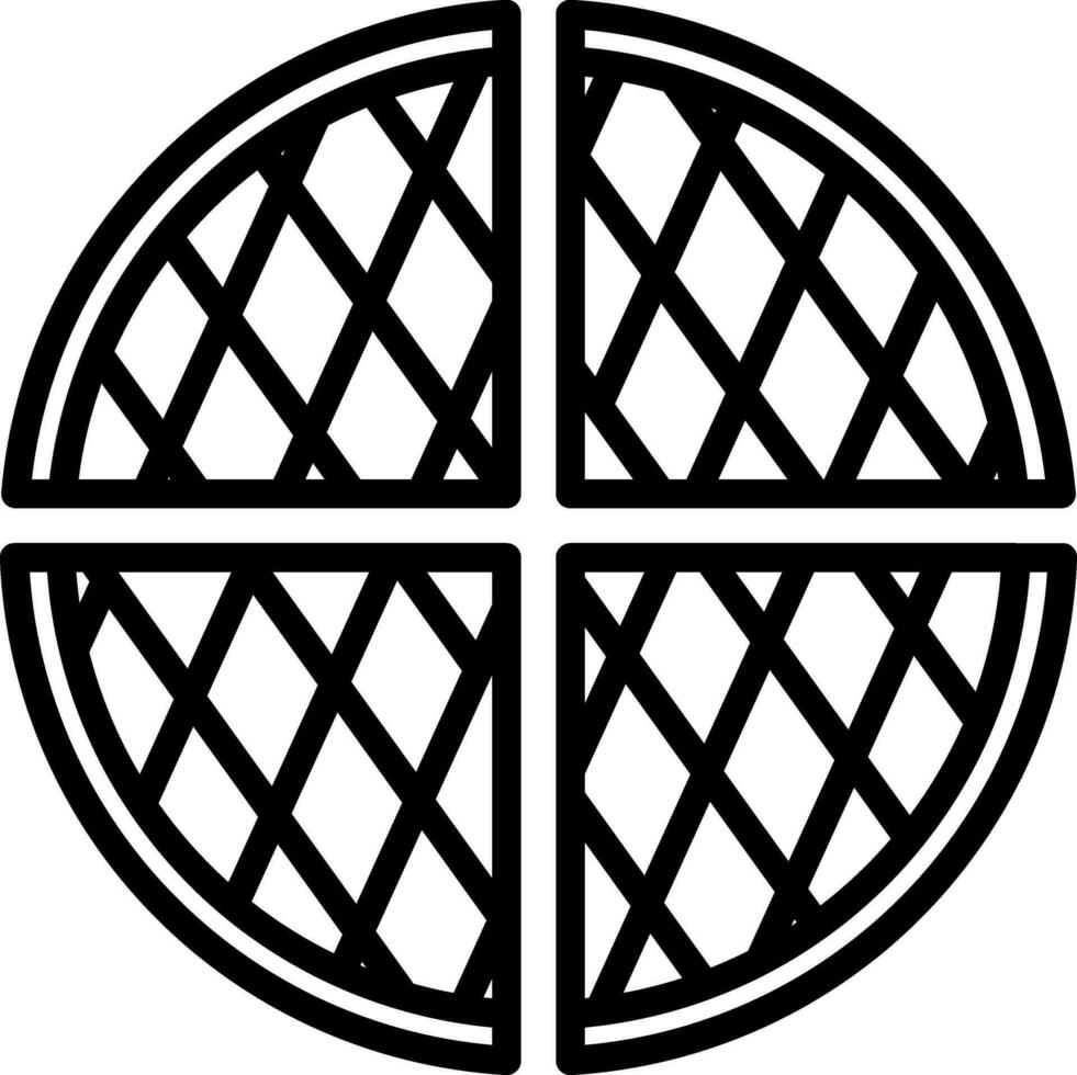 Waffle Vector Icon Design