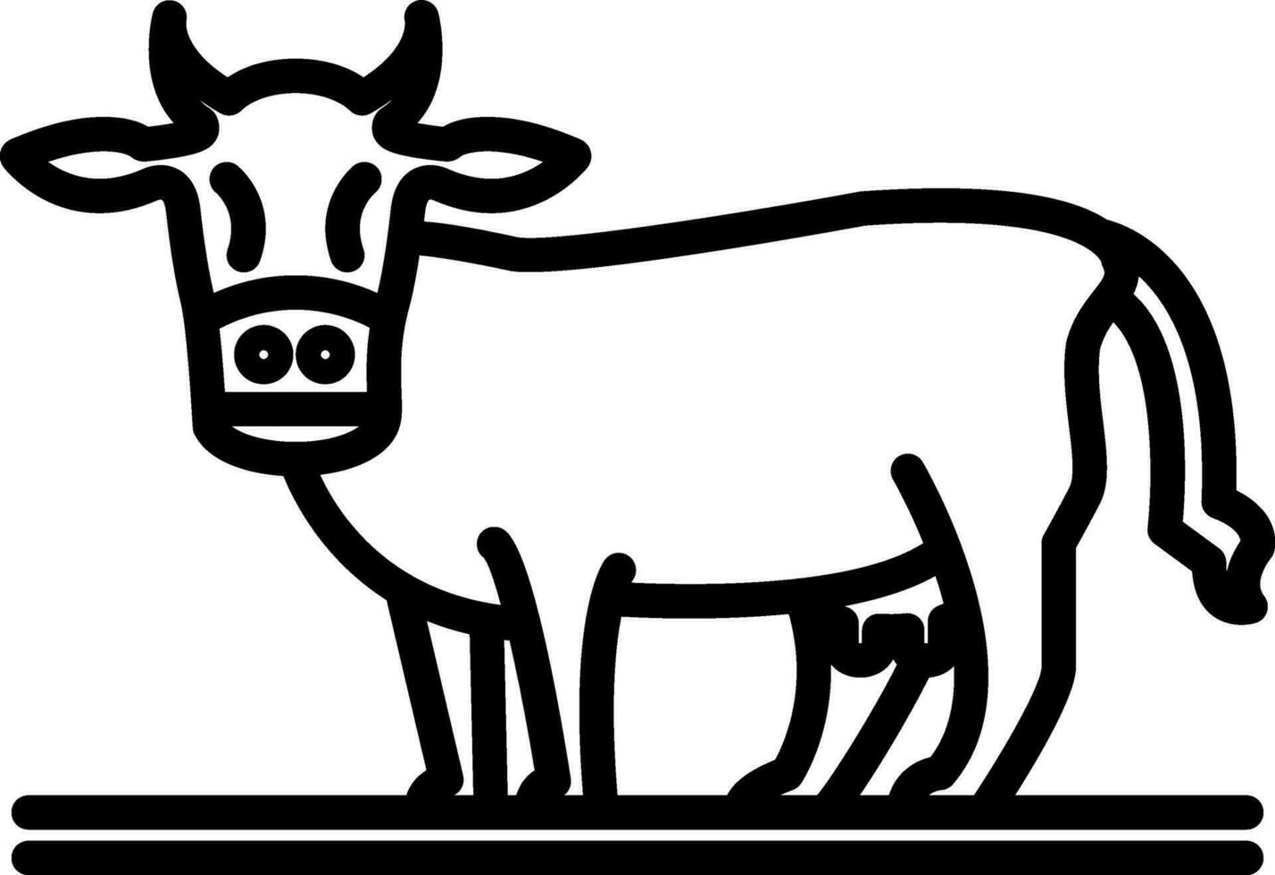 Cow Vector Icon Design