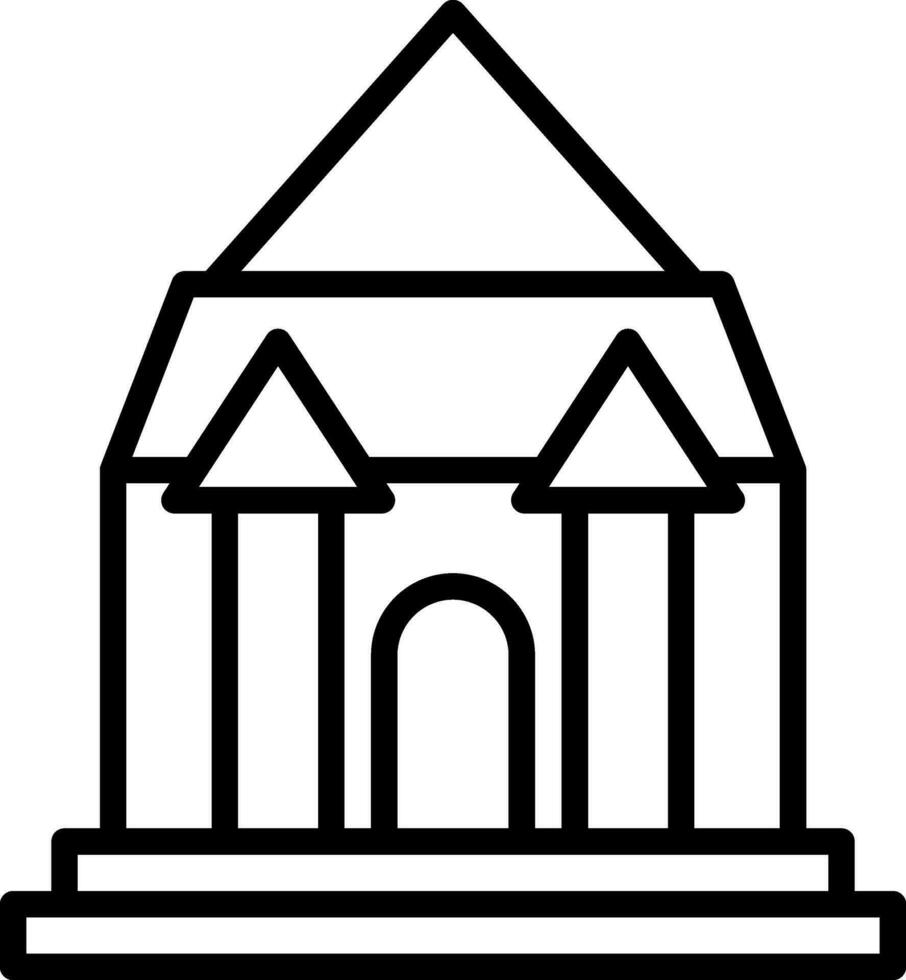 Keukenhof castle Vector Icon Design