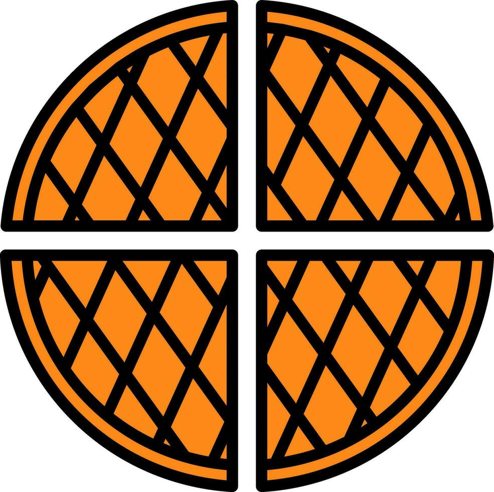 Waffle Vector Icon Design