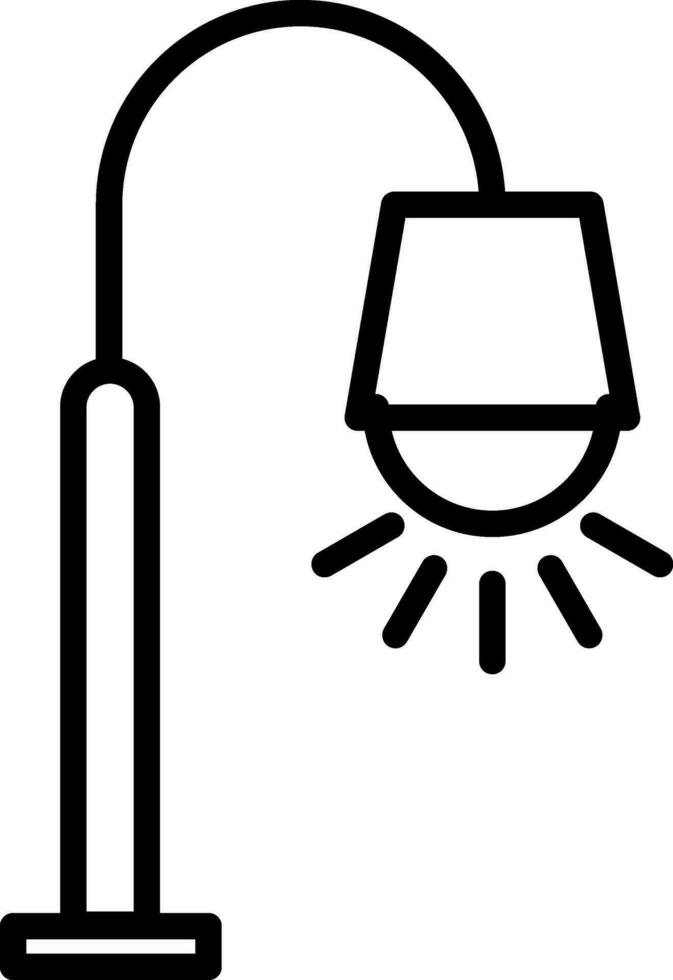 Street lamp Vector Icon Design