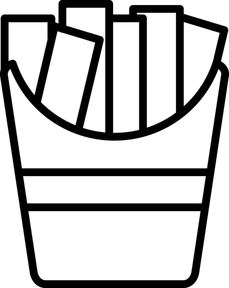 French fries Vector Icon Design