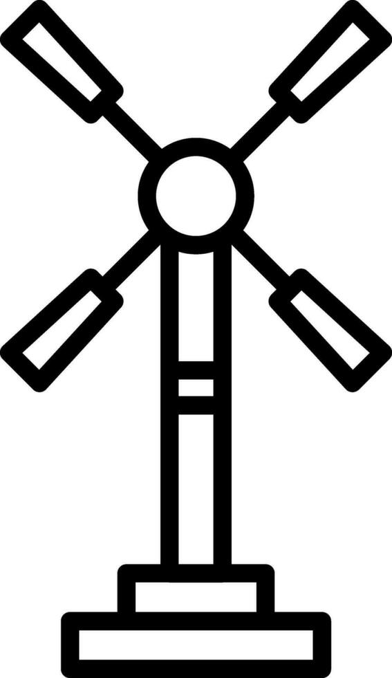 Windmill Vector Icon Design