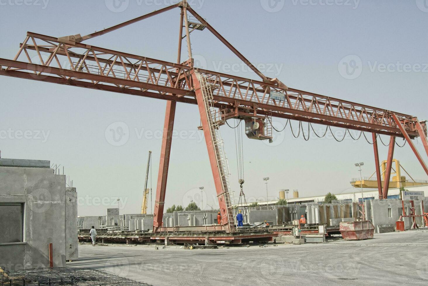 Construction site with cranes.Biton constructions photo