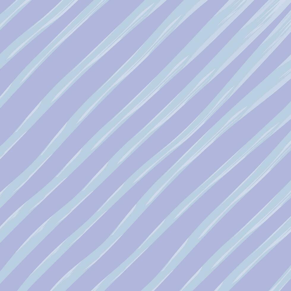 Beautiful seamless pattern with watercolor blue stripes. Hand painted brush strokes, striped background. vector
