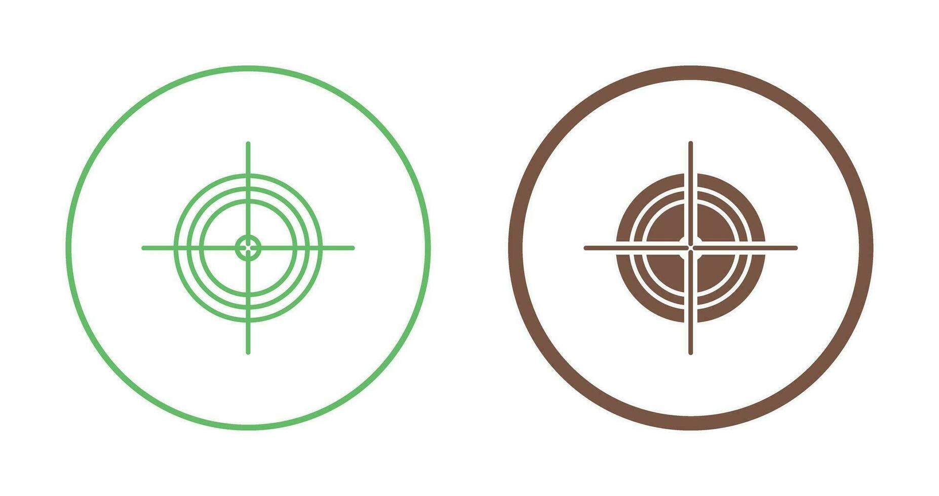 Unique Target Vector Icon