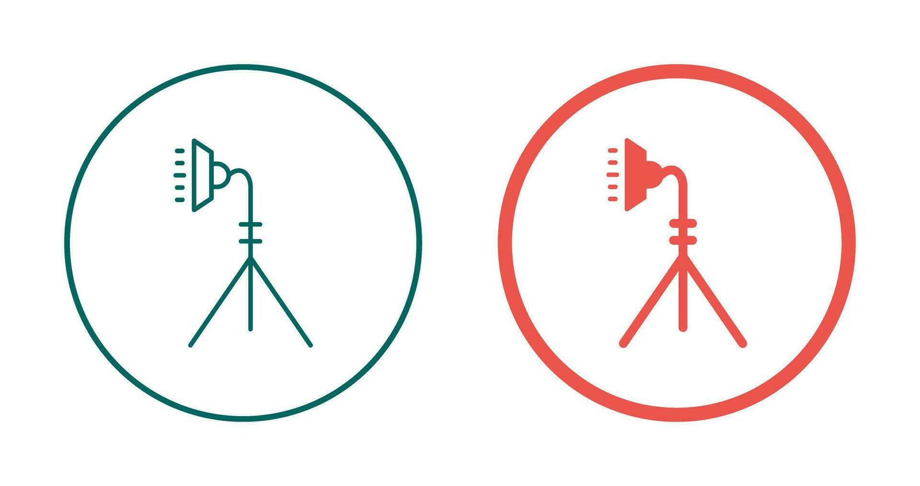 Unique Light Stand Vector Icon