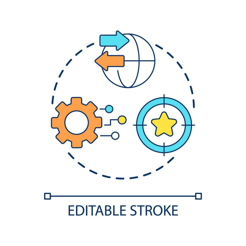 Better server performance concept icon. Web technology trend. User experience. Accelerated mobile pages abstract idea thin line illustration. Isolated outline drawing. Editable stroke vector