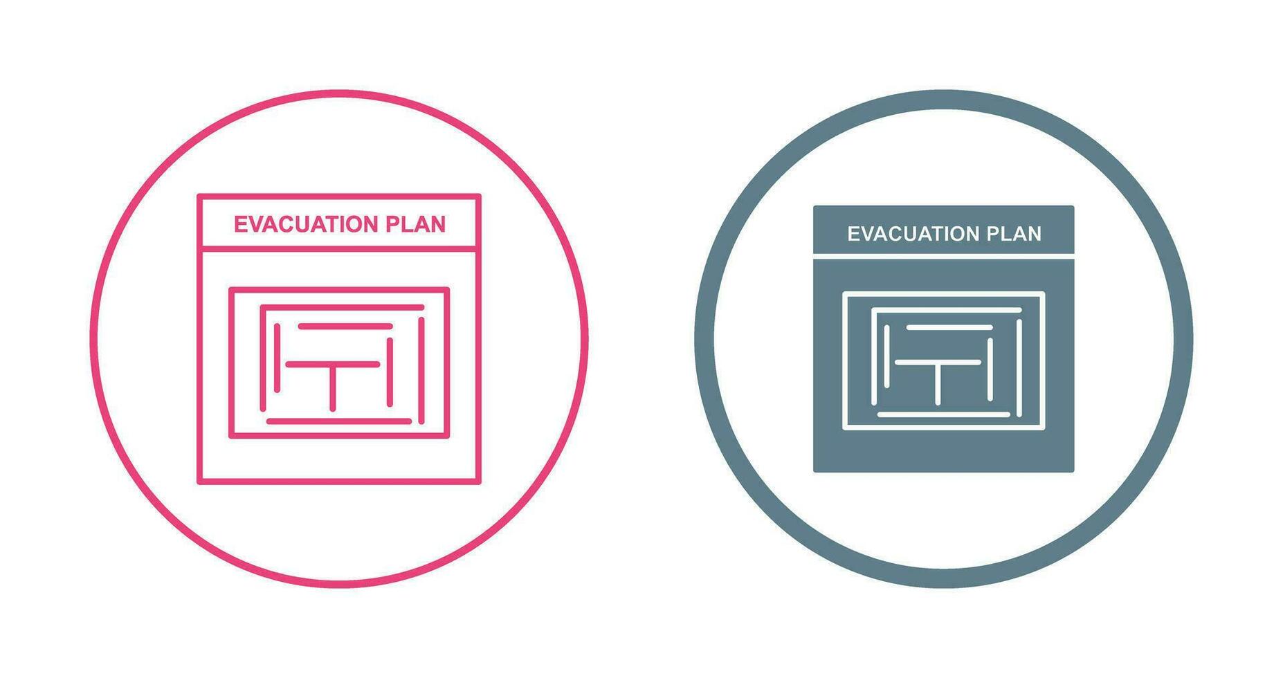 Evacuation Plan Vector Icon