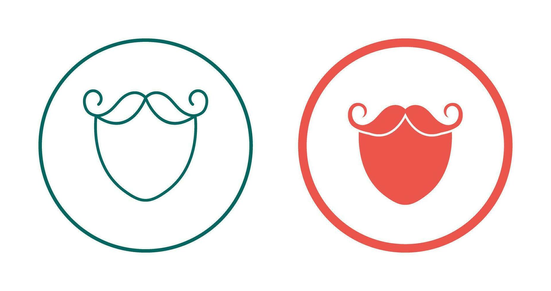 Beard and Moustache Vector Icon
