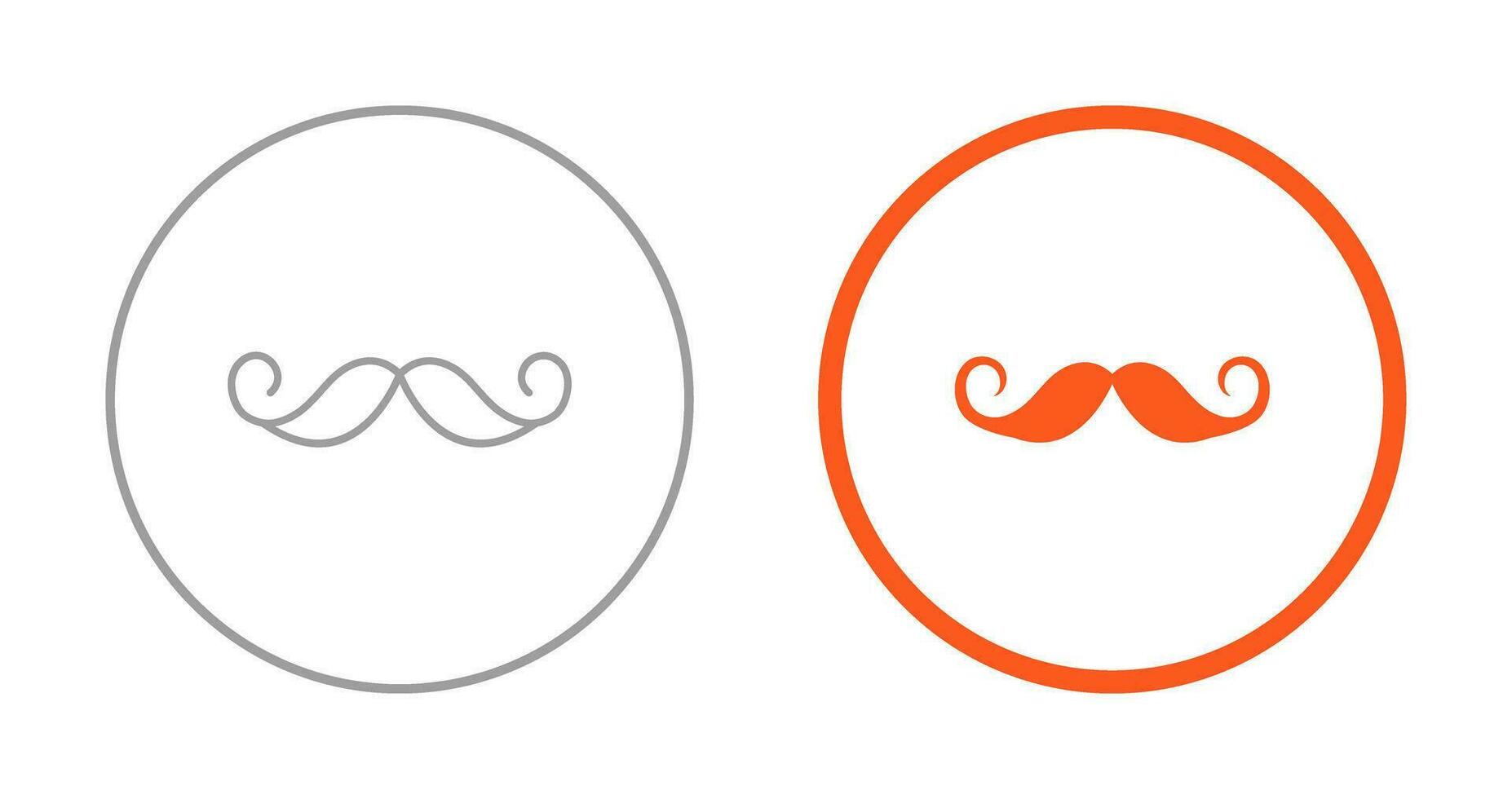 icono de vector de bigote