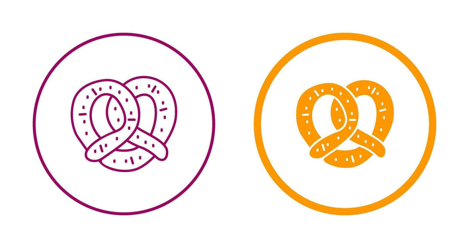 Pretzel Vector Icon