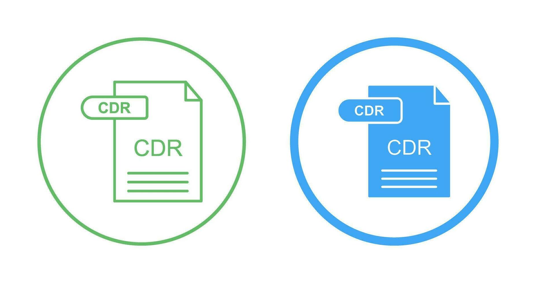 CDR Vector Icon