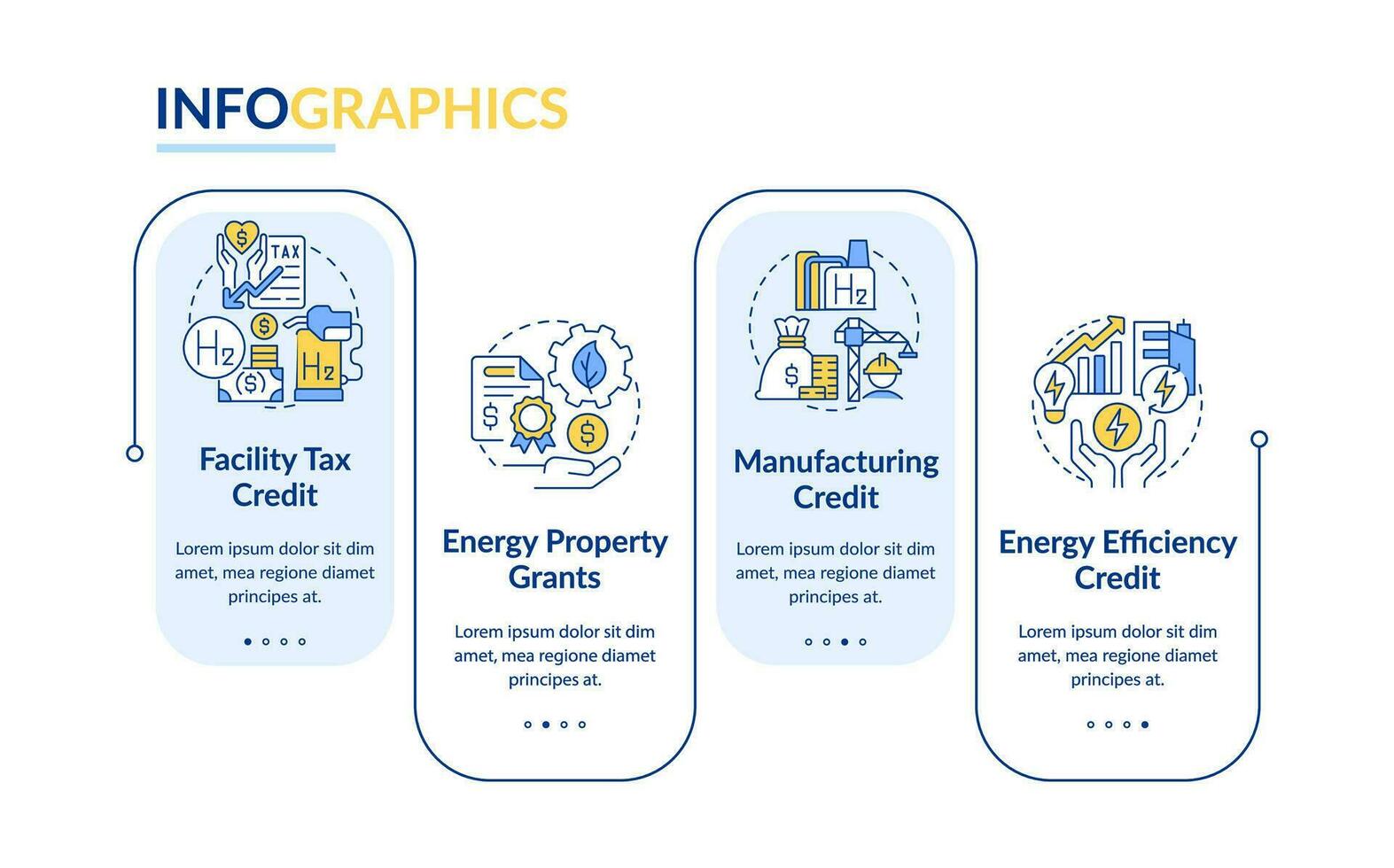 Support hydrogen stations rectangle infographic template. Renewable power. Data visualization with 4 steps. Editable timeline info chart. Workflow layout with line icons vector