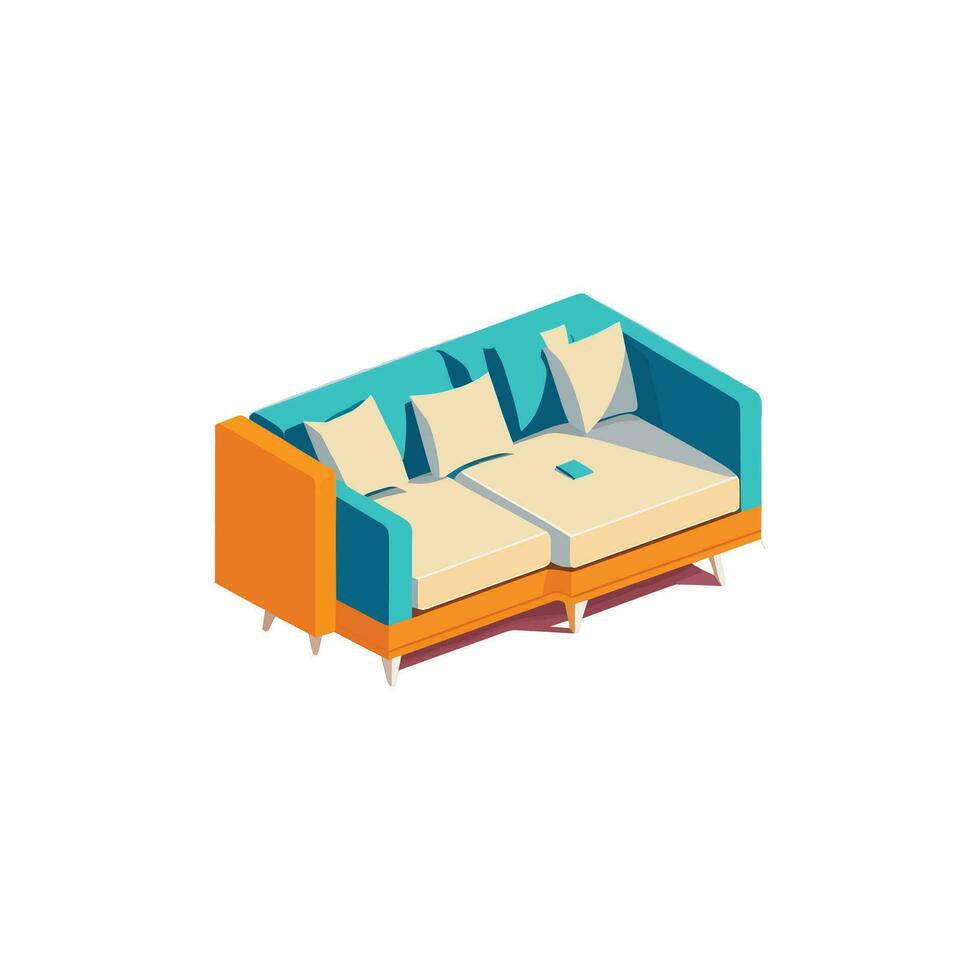 moderno sofá vector