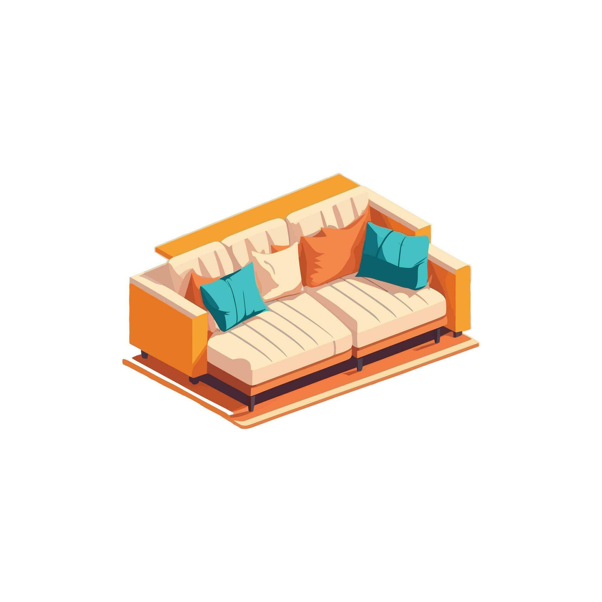 Modern Sofa Vector 24846309 Vector Art at Vecteezy