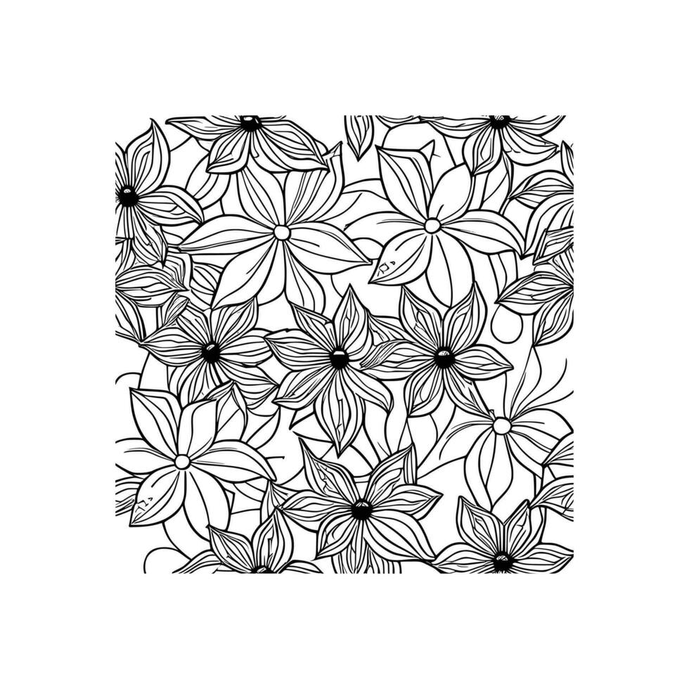 isolated daisy line art floral clipart Vector 24846319 Vector Art at