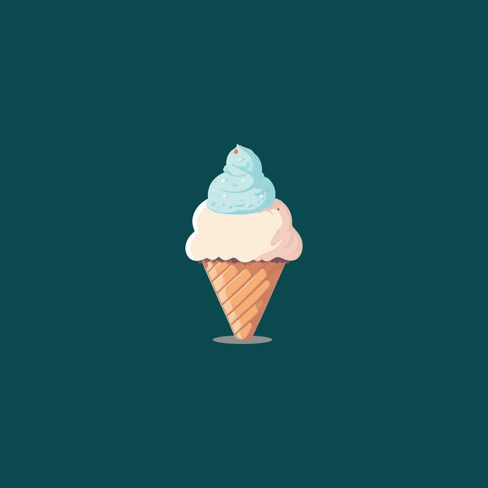 A cute Ice cream vector. vector