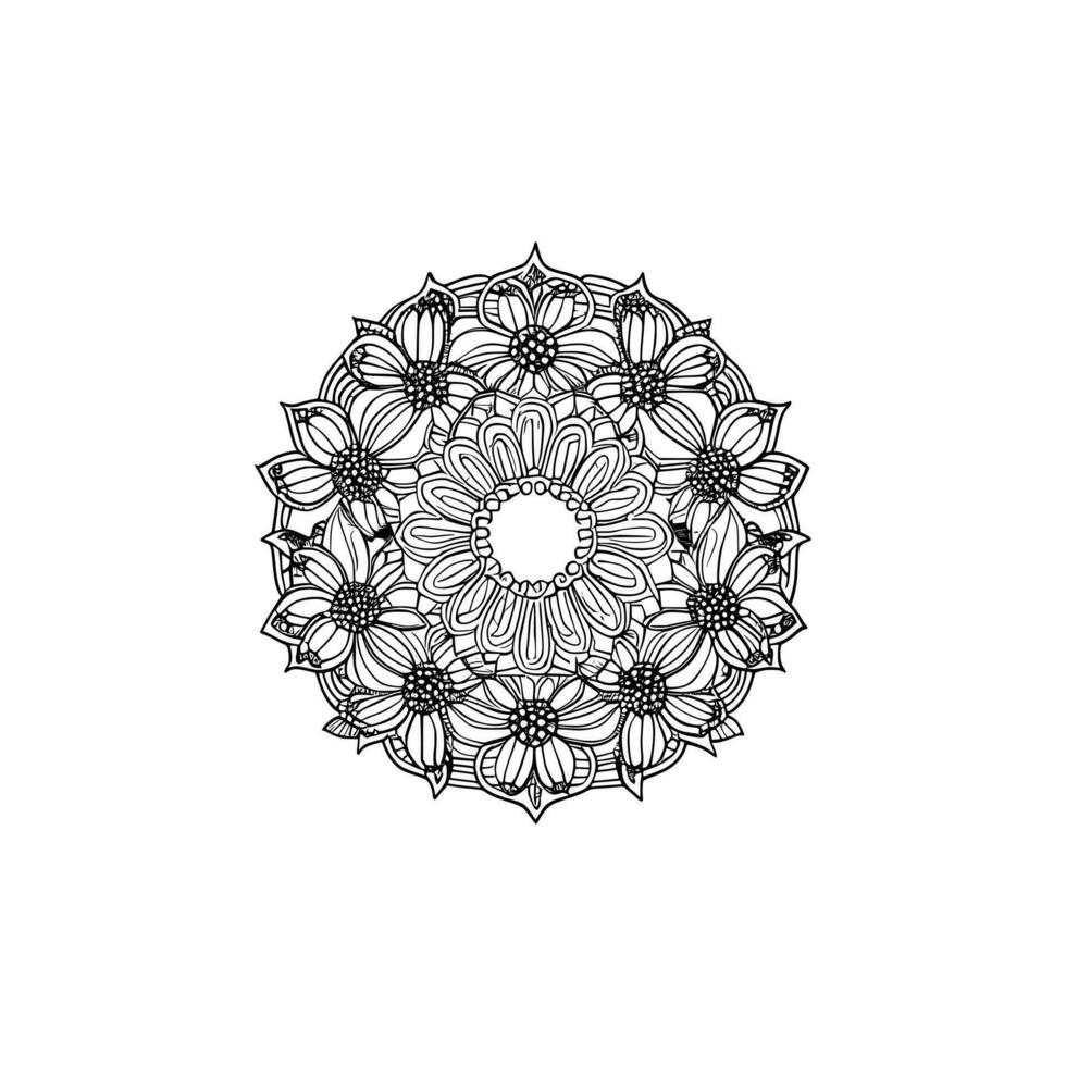 isolated daisy line art floral clipart Vector 24846700 Vector Art at