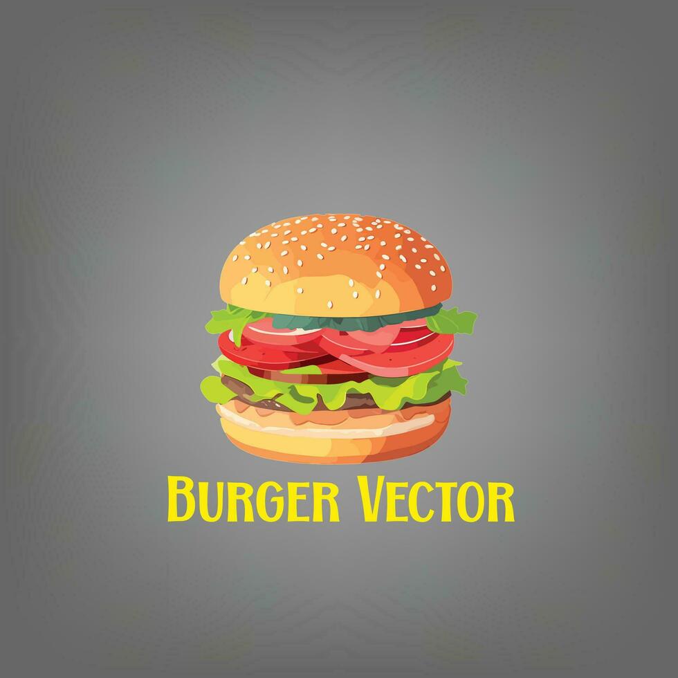 hamburguesa vector ilustración.