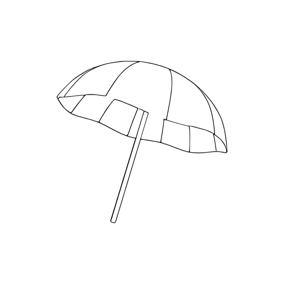 line art umbrella vector. vector