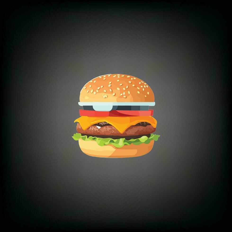 hamburguesa vector ilustración.