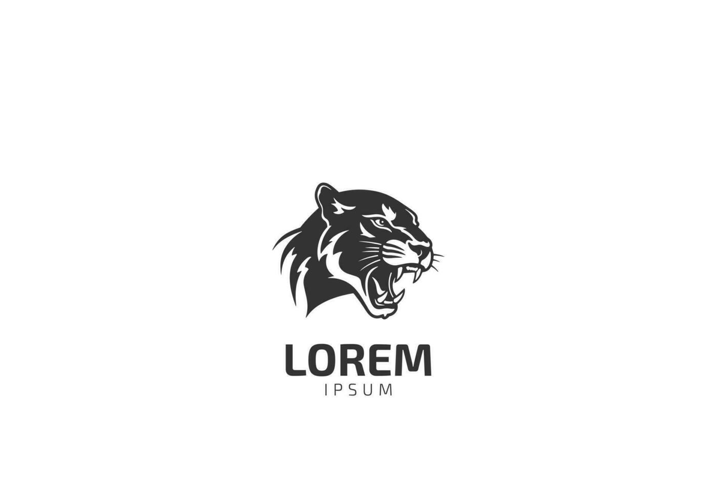 panther logo icon vector template