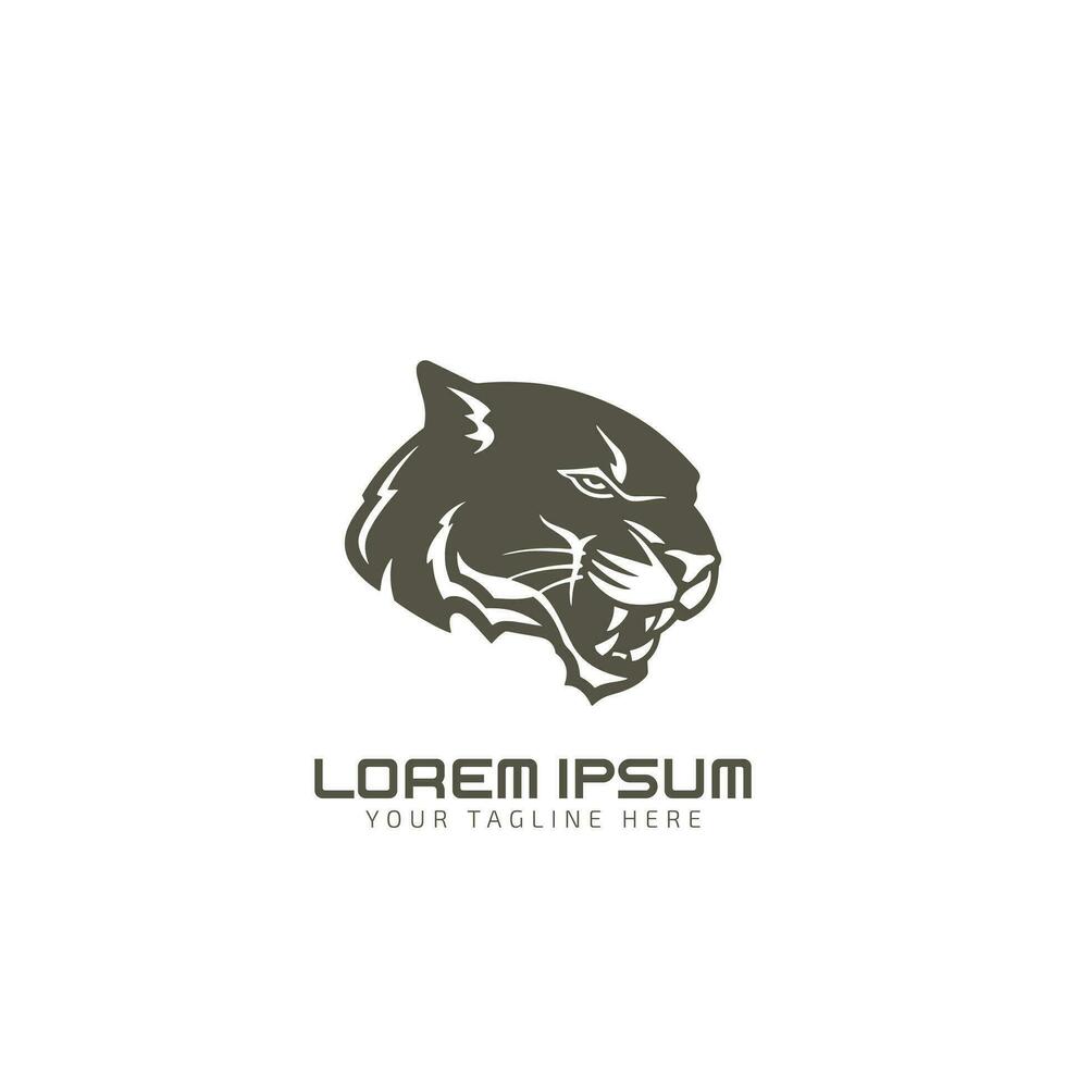 Puma and panther Logo design icon vector illustration design template